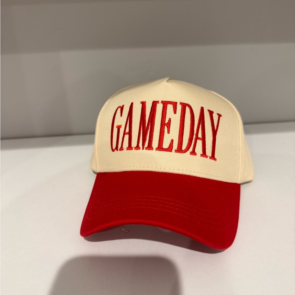 GAMEDAY Red and Cream Party Hat
